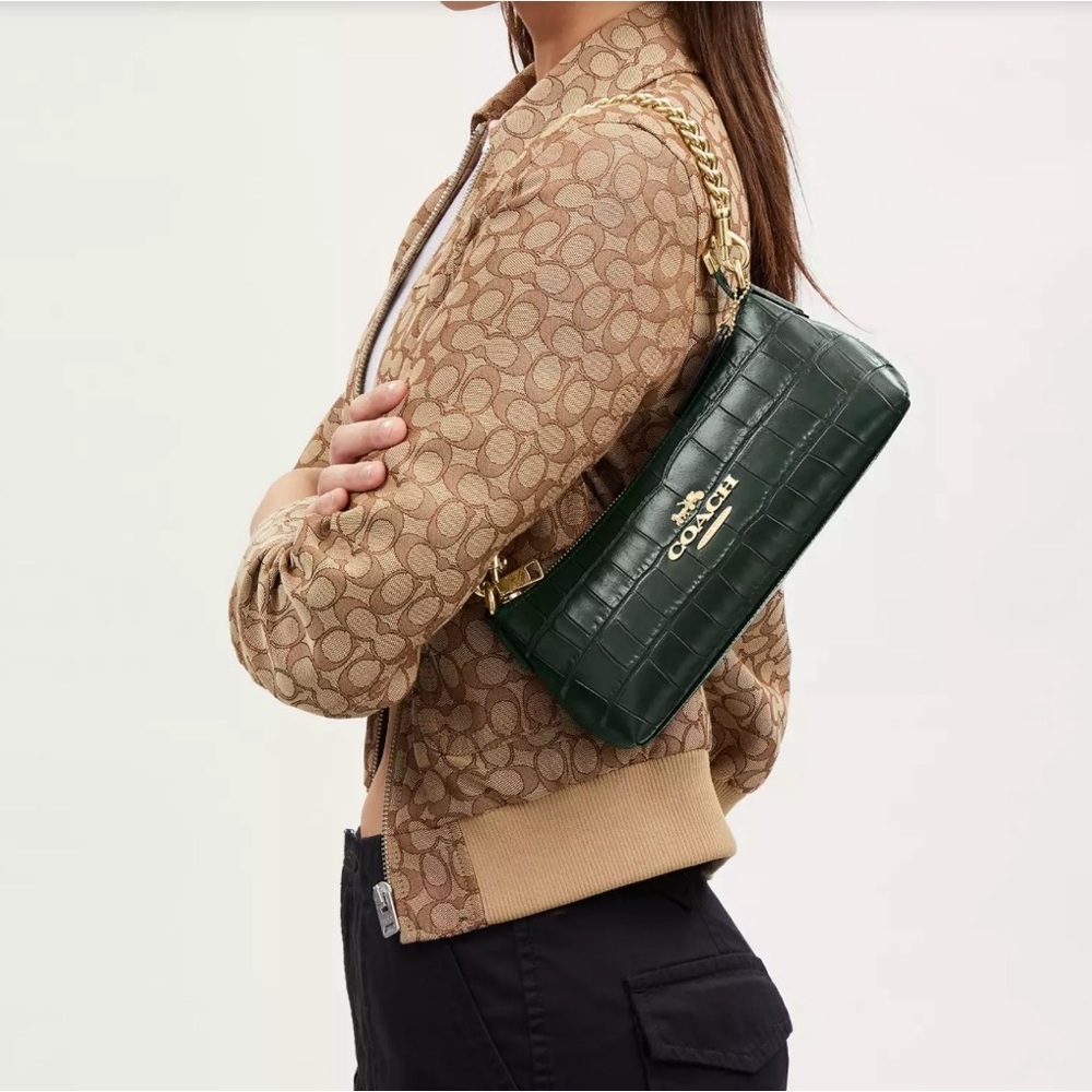 NWT COACH Charlotte Leather Shoulder Bag - Picture 4 of 9